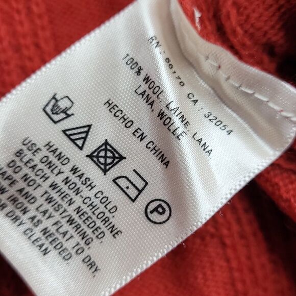 ANTHROPOLOGIE PSL Far Away From Close CABLEKNIT RED ORANGE RUST FIT FLARE DRESS - Picture 9 of 11